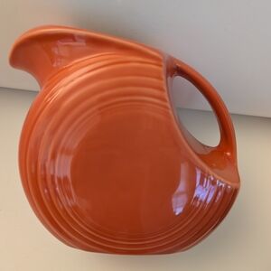Vintage Fiestaware Persimmon 67oz Disc Pitcher